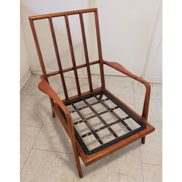 Mid-Century Modern Mel Smilow High Rail Back Lounge Chair For Sale In New York - Image 6 of 10