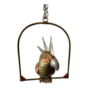 Copper & Brass Cockatoo by Sergio Bustamante