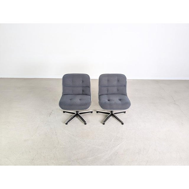 Executive Chairs by Charles Pollock for Knoll Intenational, Set of 2 For Sale - Image 4 of 13