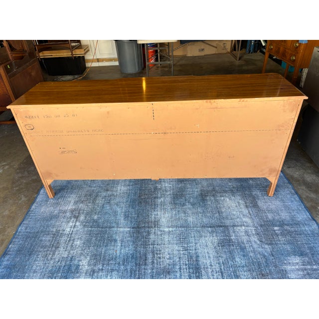 Wood Vintage Huntley by Thomasville French Provincial 9-Drawer Dresser Sideboard Buffet For Sale - Image 7 of 11