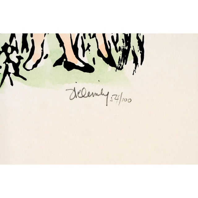 "Homage to Life" MCM screen print by Frank Kleinholz (1901-1987). Pencil signed and numbered 54 of 100. This print is #135...