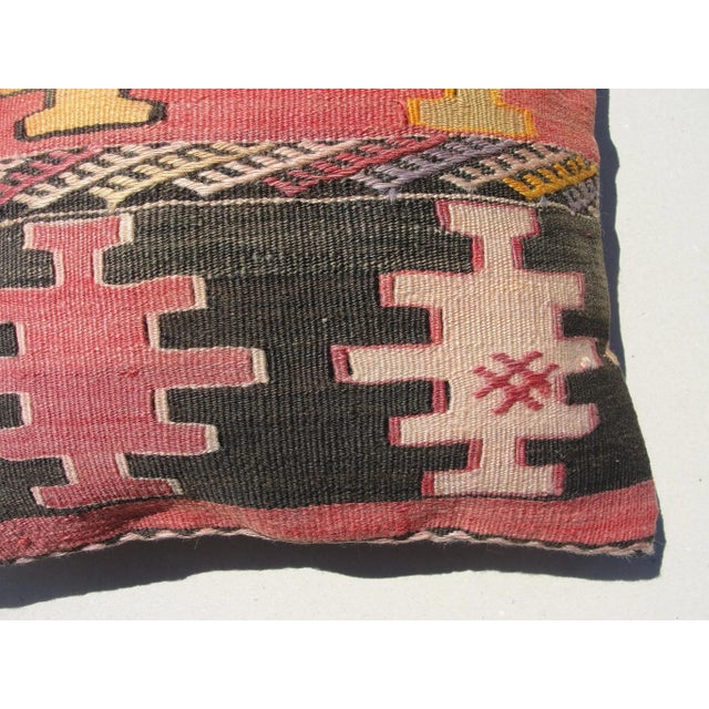 Vintage Rug Fragment Pillow Cover For Sale In New York - Image 6 of 9