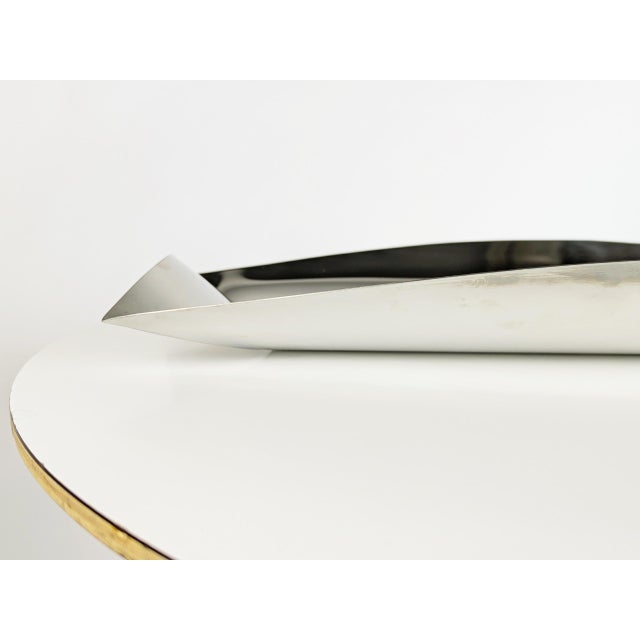 Large Steel Centerpiece by E. Panzeri for Robots Milano, 1970s For Sale - Image 10 of 14