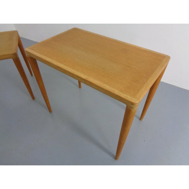 Danish Oak Nesting Tables by H.W. Klein for Bramin, 1960s, Set of 3 For Sale - Image 17 of 18