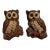 Mid 20th Century Owl Wall Hangings- a Pair For Sale