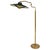 Italian Swing Arm Floor Lamp in Brass with Original Black Shade, 1950s For Sale - Image 17 of 17