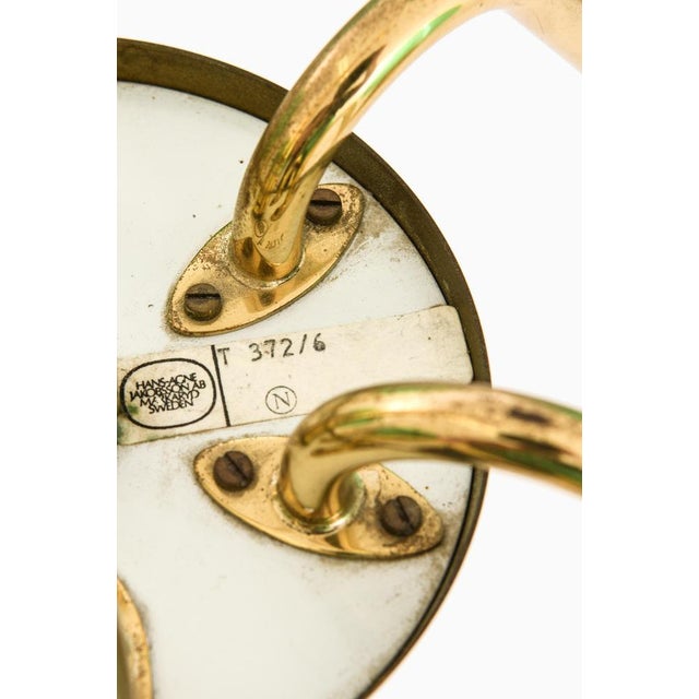 Ceiling Lamp with Hand-Blown Green Glass Globe from Hans-Agne Jakobsson, 1960s For Sale - Image 4 of 11