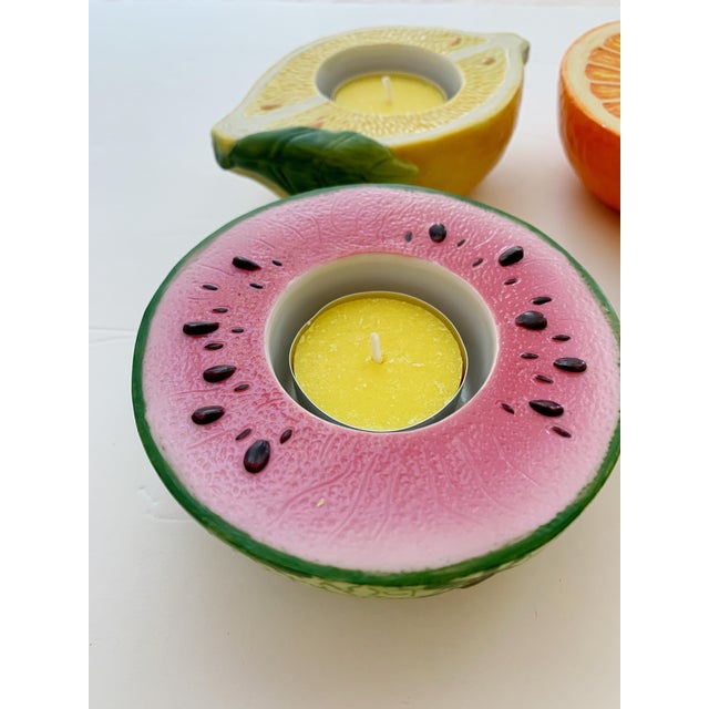 Fruit Slice Votive Ceramic Candle Holder Set of 4 Chairish