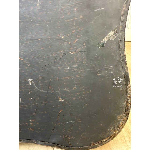 Vintage Italian Chinoiserie Tole Tray Coffee Table With Faux Bamboo Base For Sale - Image 14 of 15
