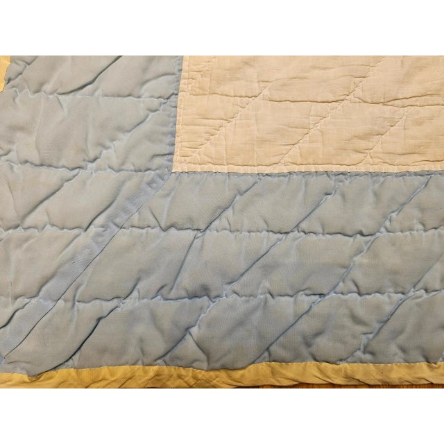 American Vintage Hand-Stitched Lone Star Quilt, Early 20th Century For Sale - Image 3 of 12