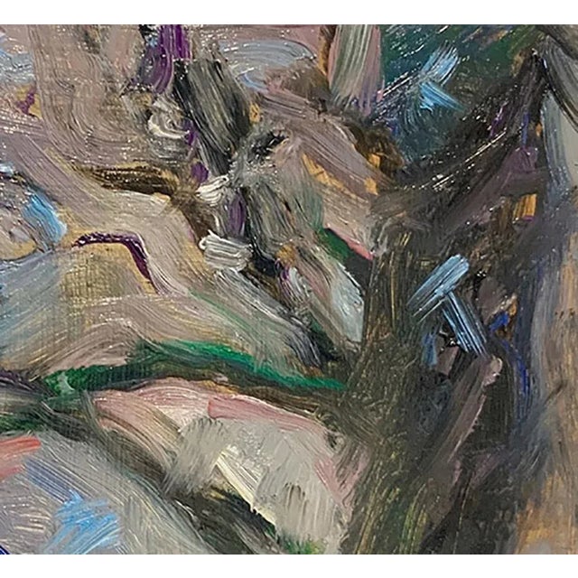 "Blue Moon", Contemporary, Night Landscape, Oil Painting, by Van Ness For Sale - Image 4 of 8