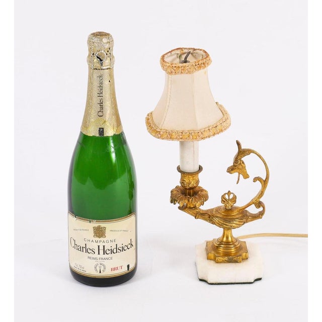 Antique 20th Century Classical Ormolu Aladdin Table Lamp For Sale - Image 15 of 16