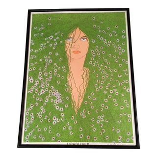 1960s John Thomson Psychedelic 'Flower Child' Poster For Sale