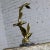 Curtis Jere Mid Century Modern Brass and Marble Birds in Flight Sculpture in the Style of C. Jere For Sale - Image 4 of 11