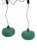 Green Ceiling Lamps by Alessandro Pianon for Lumenform, 1960s, Set of 2 For Sale - Image 11 of 11