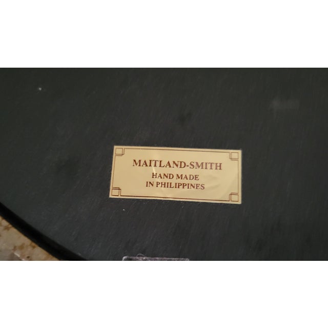 Gold Maitland-Smith Monumental Gilt Iron Oval Mirror – 47" X 32" For Sale - Image 8 of 9