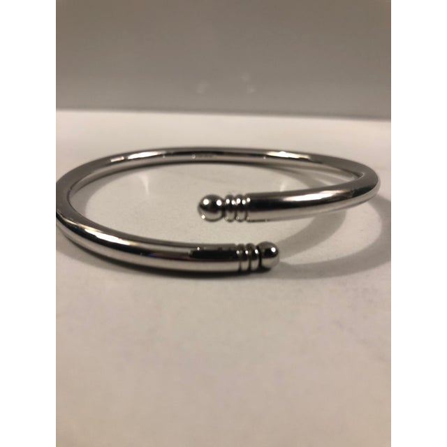 Silver 1980s Contemporary Silver Monet Wrap Bangle For Sale - Image 8 of 8