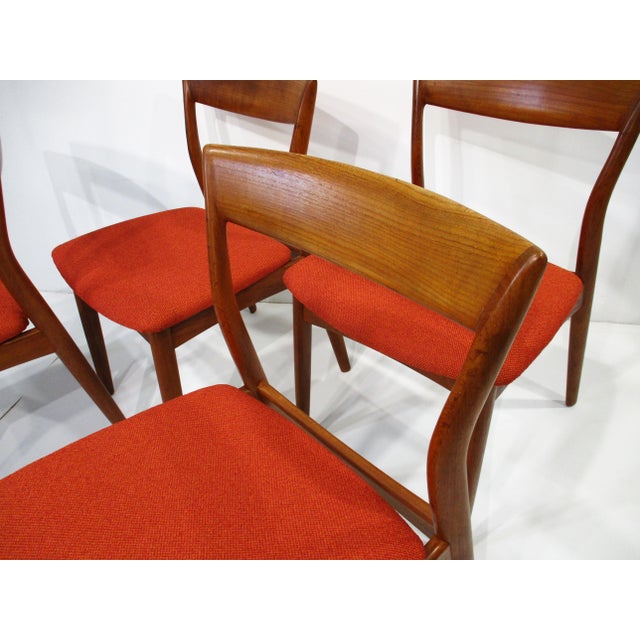 R.Borregaard Teak Dining Chairs for Viborg Denmark For Sale - Image 13 of 14