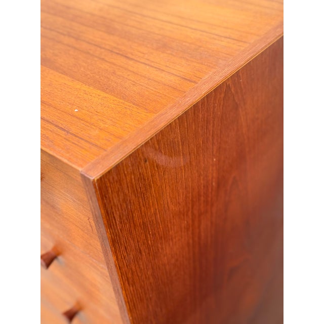 1960s Danish Modern Style Teak Five-Drawer Dresser For Sale - Image 10 of 12