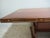 Vintage Teak Mid Century Dining Room Conference Table Custom Brass Inlay For Sale - Image 4 of 13