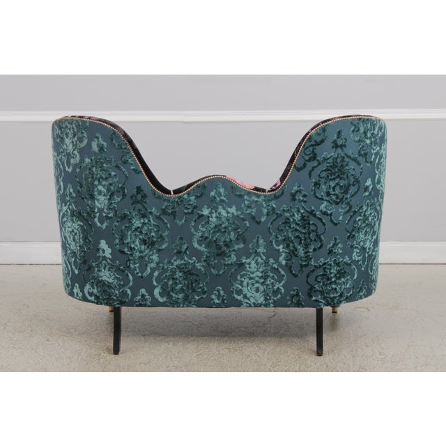 Mackenzie Childs Whimsical Upholstered Loveseat Settee For Sale - Image 10 of 18