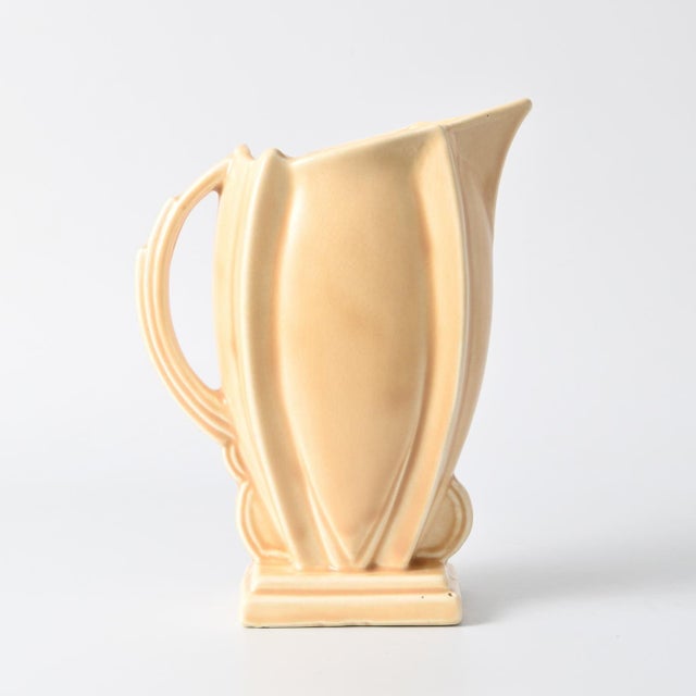 English Art Deco Earthenware Jug from Delcroft, 1930s For Sale - Image 10 of 10
