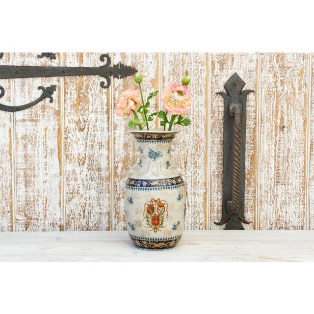 Chinese Export Painted Vase For Sale - Image 10 of 12
