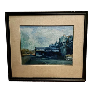 “White River Feed Co” (Kent, Wa.), Acrylic Painting, Framed