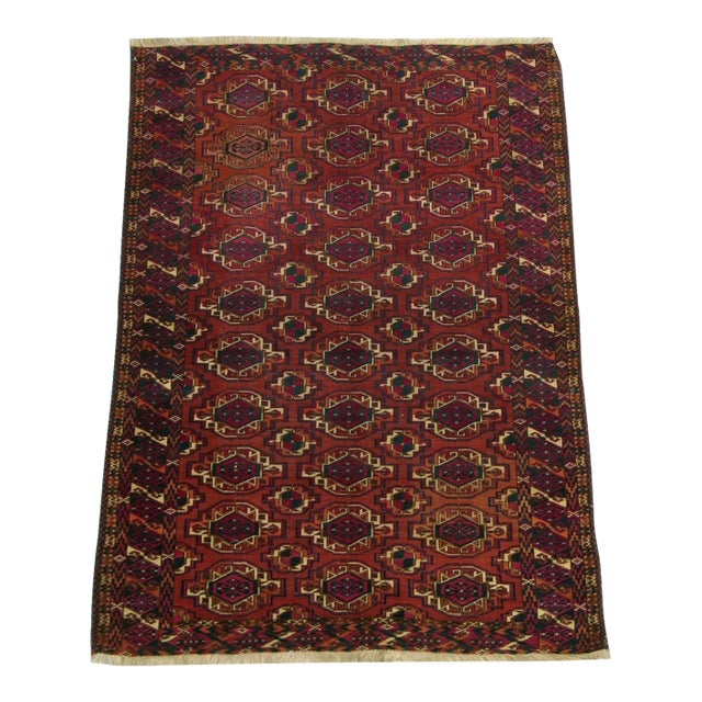 1900s Antique Afghan Rug For Sale