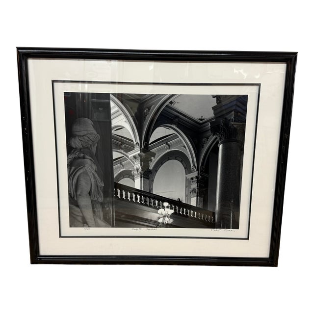 Robert Morris Capital Arches Indianapolis, Indiana B/W Limited Photography, Certificate For Sale