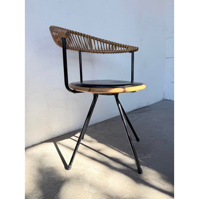 Rattan Chair from Dirk Van Sliedregt, 1950s For Sale - Image 15 of 18