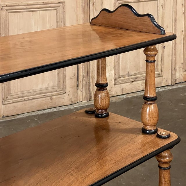 19th Century English Open Library Caddy Bookshelf on Casters For Sale - Image 11 of 18