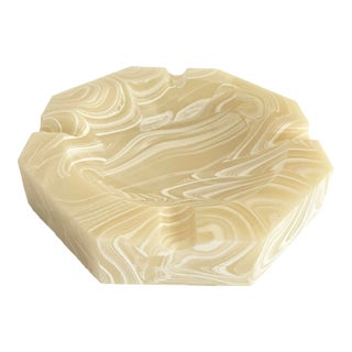 Resin Faux Alabaster Catchall For Sale