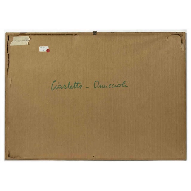 Giovanni Omiccioli, Motivo, Original Lithograph, 1945 For Sale - Image 3 of 5