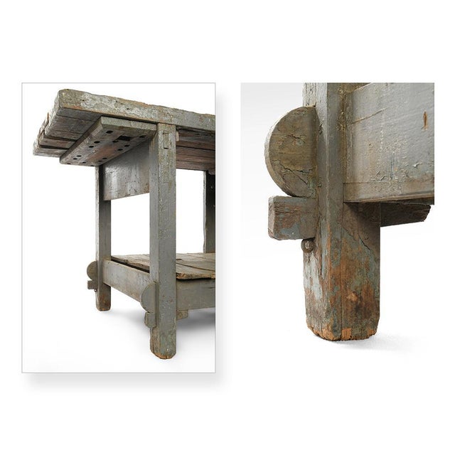 1940s Vintage Teak Wood Table, 1940s For Sale - Image 5 of 6