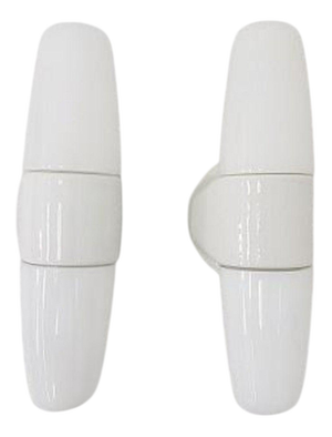 White Model 6068 Double Wall Light by Wilhelm Wagenfeld for Lindner & Co.