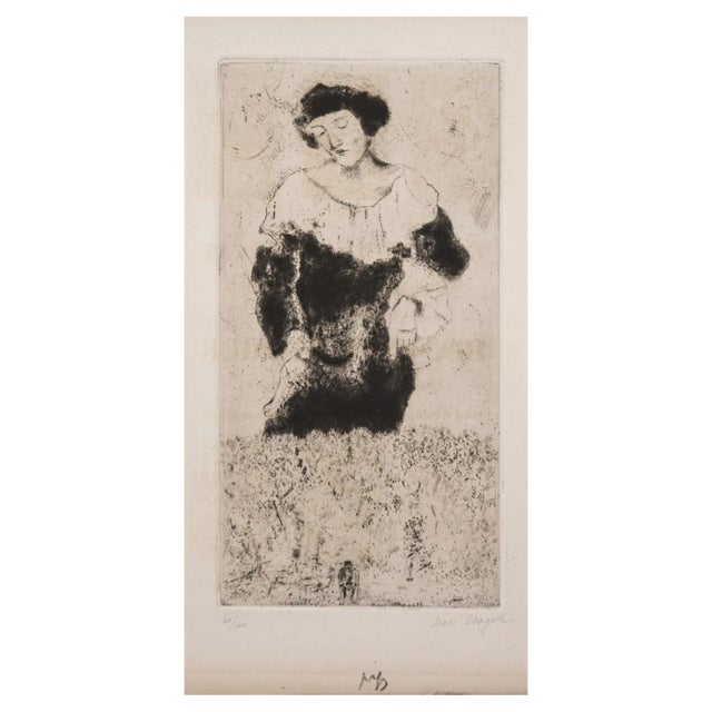 Marc Chagall, Bella, Etching, 1924 For Sale