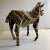 1980s Vintage Folk Art Painted Zebra Figure For Sale - Image 4 of 8