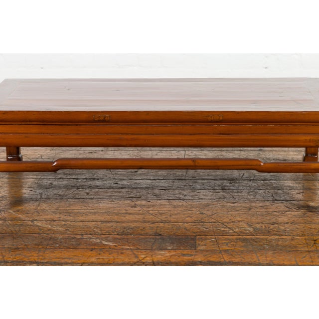 Chinese Late Qing Dynasty Period Low Kang Coffee Table with Brown Lacquer For Sale - Image 11 of 13
