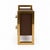 Chocolate Brown Glass Bedside Cabinets with Brass Frames from Justfurnituress SRL, Set of 2 For Sale - Image 4 of 10