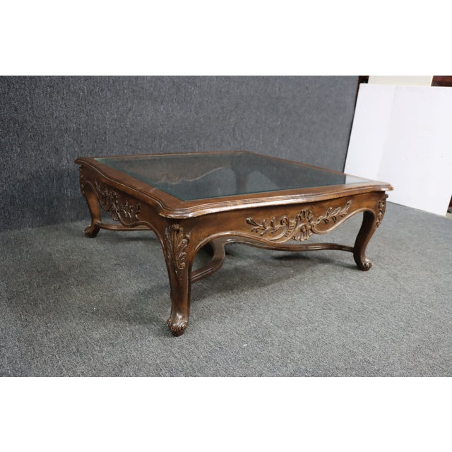 Louis XV Style Carved Walnut Coffee Table Chairish