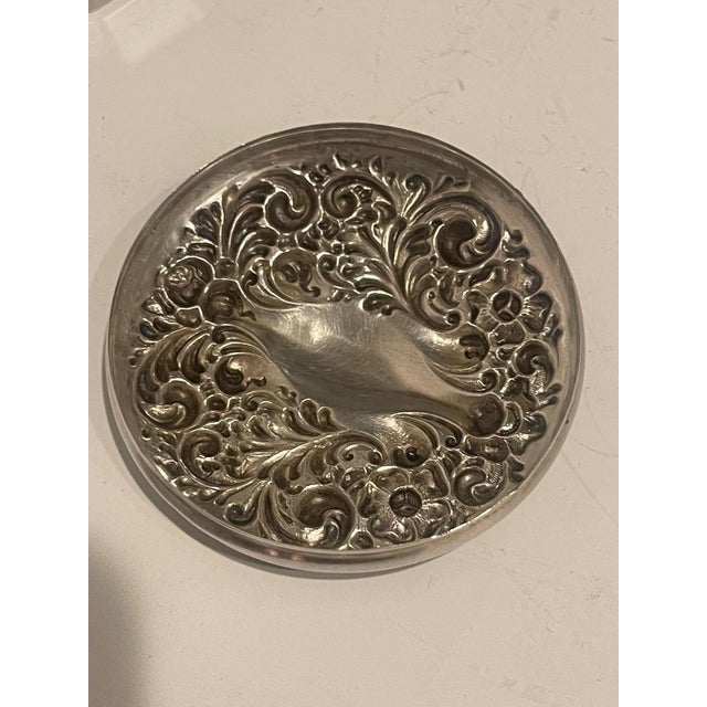 Silver Glass Bottle with Sterling Silver Top, Late 19th Century For Sale - Image 8 of 8