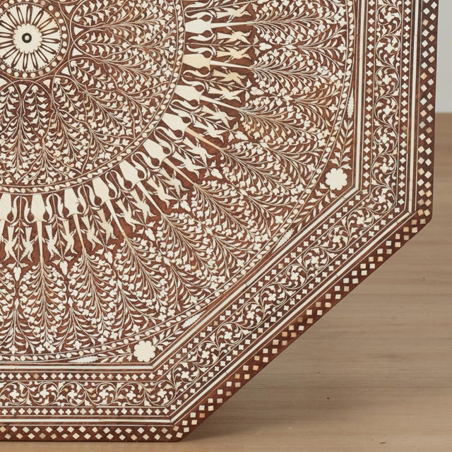Antique Anglo Indian Inlaid Table or Stand For Sale - Image 14 of 16