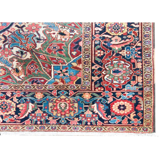 Early 20th Century Persian Heriz Rug For Sale - Image 11 of 16