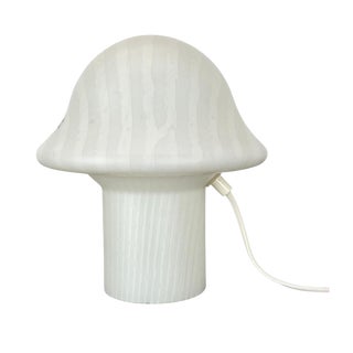 Original Glass Mushroom Zebrano Desk Light No2 from Peill & Putzler, Germany, 1970s For Sale