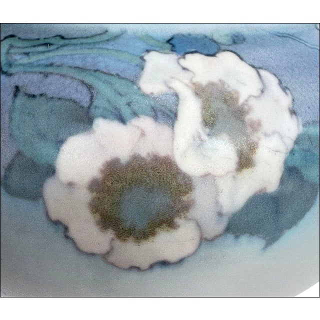 Rookwood Pottery Rookwood Frederick Rothenbusch Art Pottery Floral Vellum Vase-Factory 2nd For Sale - Image 4 of 9