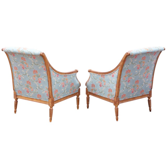 Antique Revival Gilt and Chinoiserie Armchairs by R. Griffiths LTD, 2003, Set of 2 For Sale - Image 9 of 12