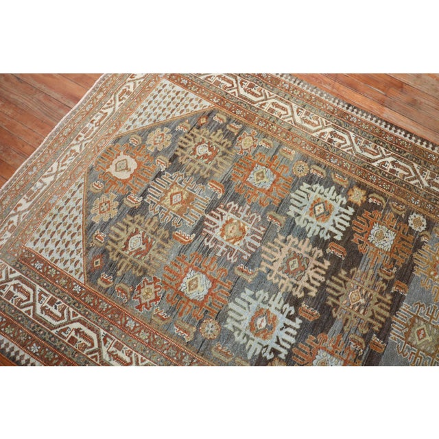 Textile Early 20th Century Rare Corridor Size Decorative Malayer Rug - 5'2" x 18' For Sale - Image 7 of 11