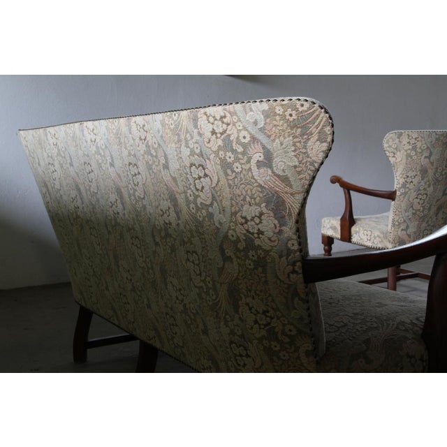 Vintage Danish Art Deco Sofa in Oak, 1940s For Sale - Image 10 of 14