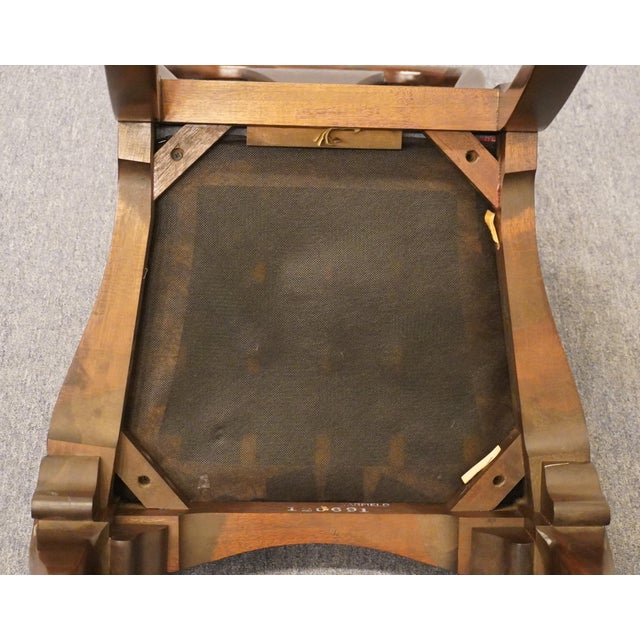 Statton Furniture Warfield Collection Solid Mahogany Traditional Style Dining Side Chair For Sale - Image 10 of 11